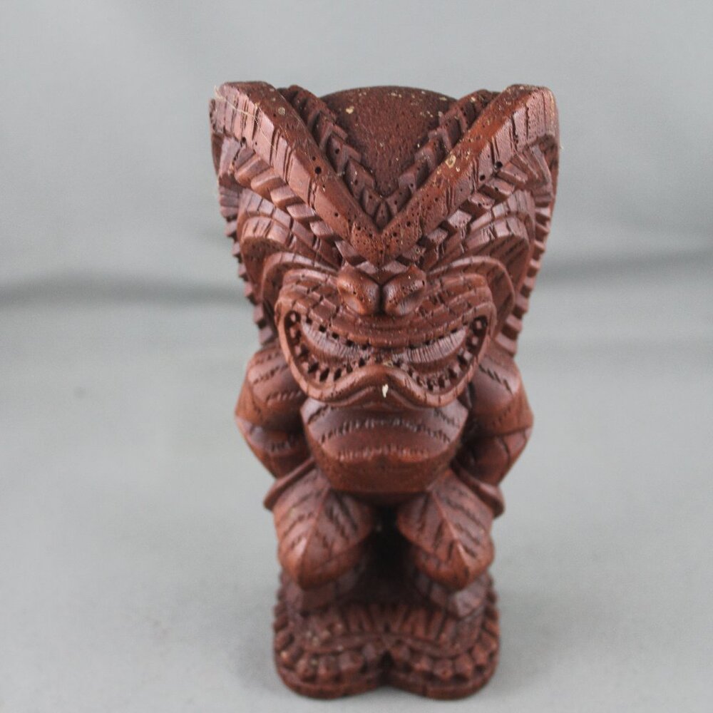 Vintage Tiki Figure - Coco Joe God of Money - Hapa Wood Figurine